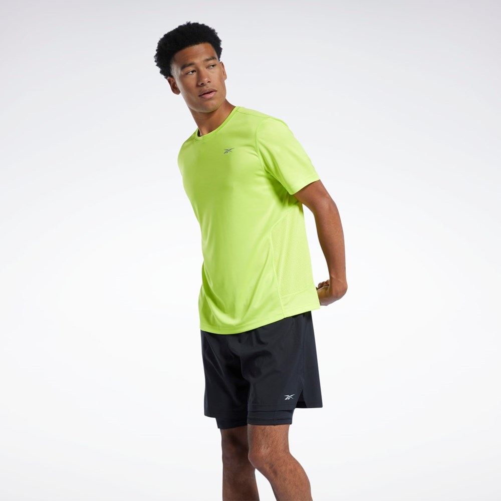 Acid Yellow Reebok Running Speedwick T-Shirt | HA9067