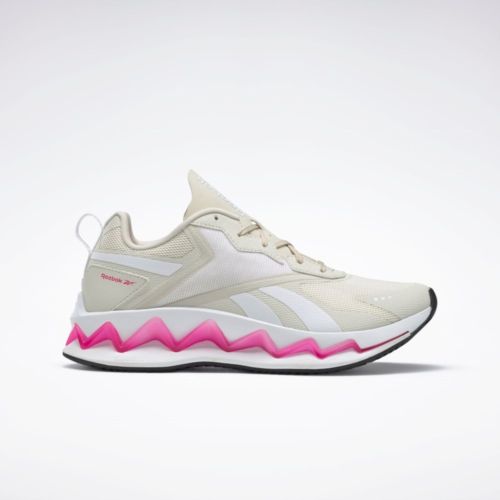 Alabaster / White / Proud Pink Reebok Zig Elusion Energy Shoes | FW7974