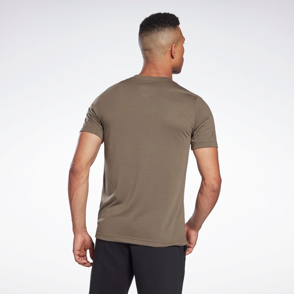 Army Green Reebok Reebok Graphic Series T-Shirt | H62596