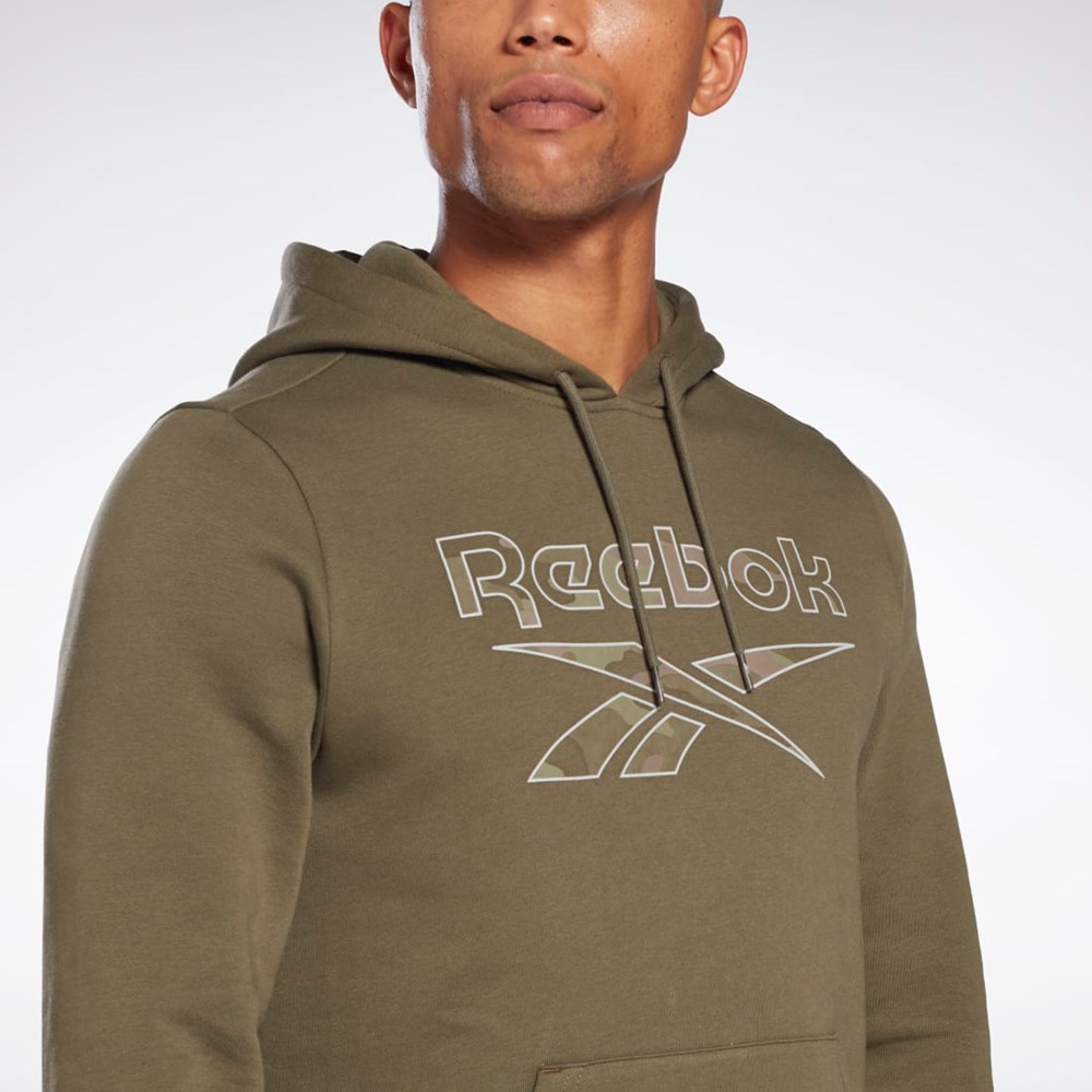 Army Green Reebok Reebok Identity Big Logo Hoodie | HE8175