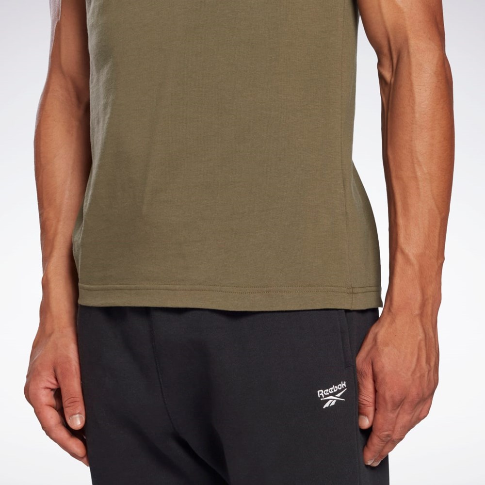 Army Green Reebok Reebok Identity Big Logo T-Shirt | HE8177