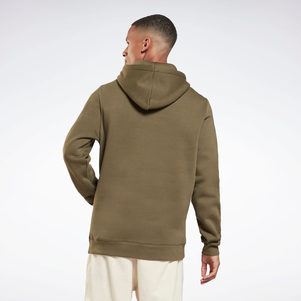 Army Green Reebok Reebok Identity Fleece Hoodie | H60068