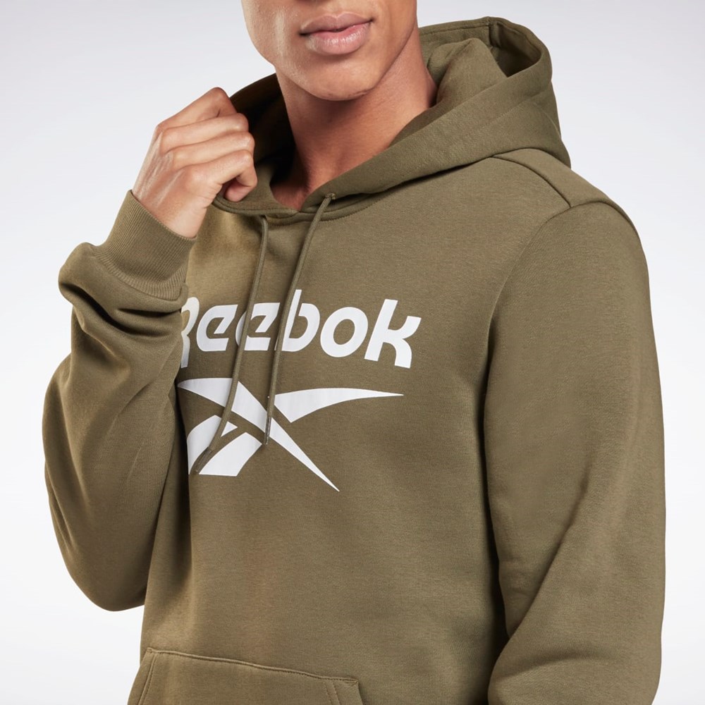 Army Green Reebok Reebok Identity Fleece Hoodie | H60068