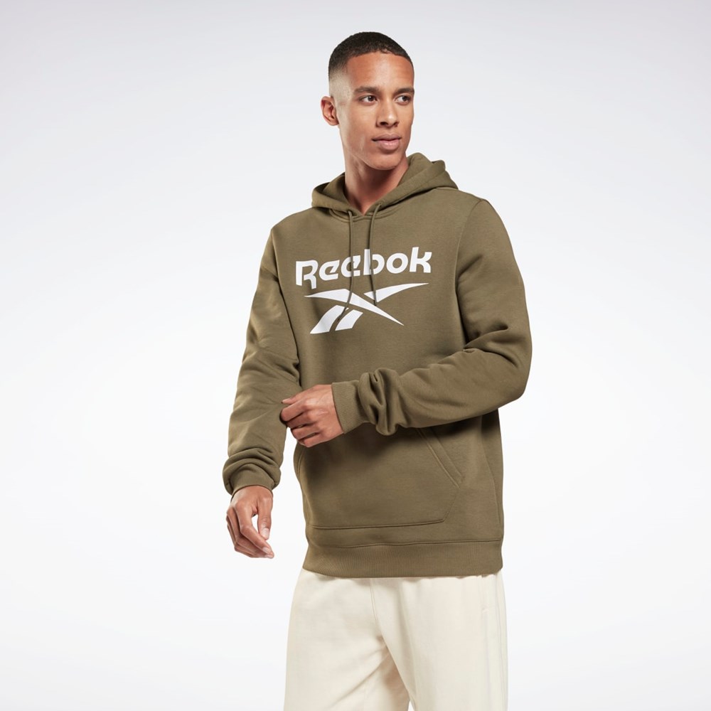 Army Green Reebok Reebok Identity Fleece Hoodie | H60068