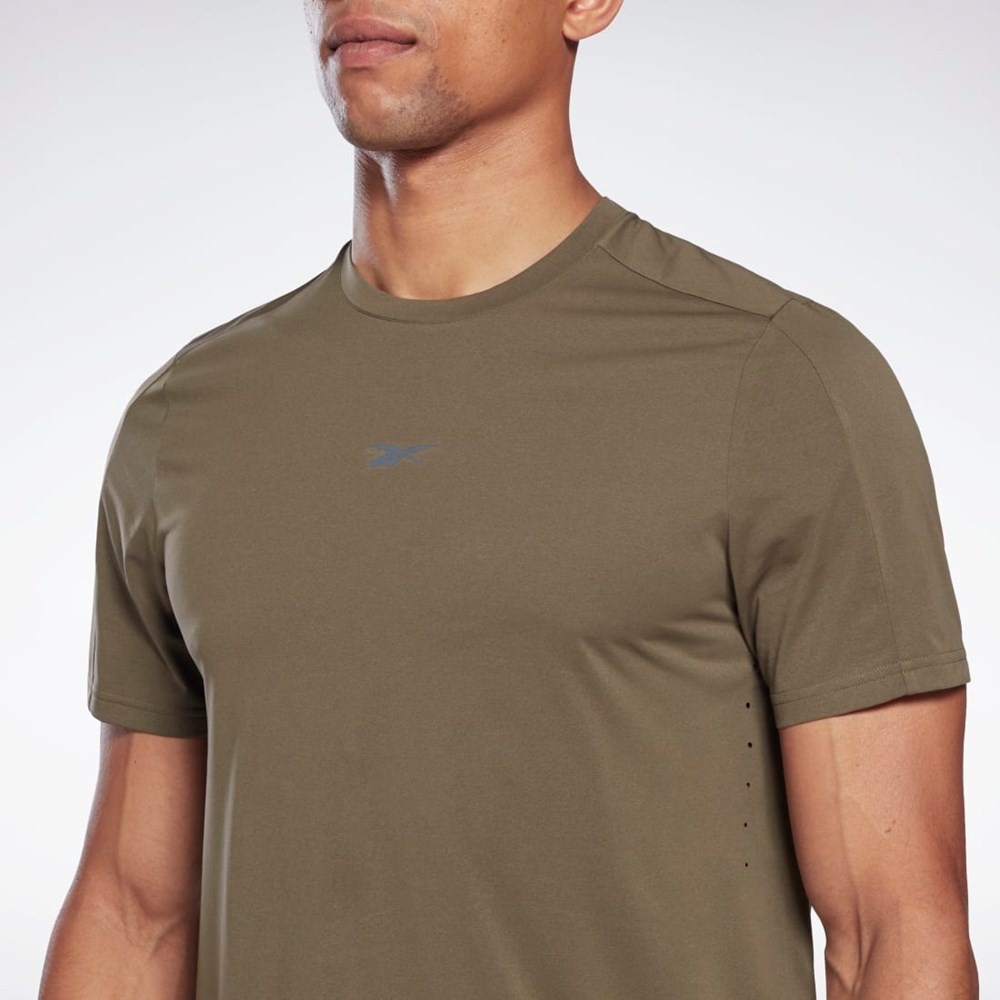 Army Green Reebok United by Fitness MoveSoft T-Shirt | H62771