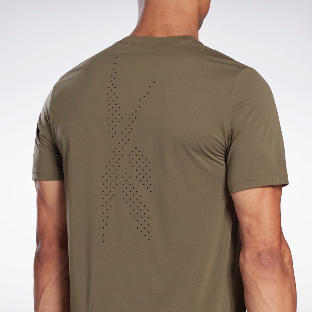 Army Green Reebok United by Fitness MoveSoft T-Shirt | H62771