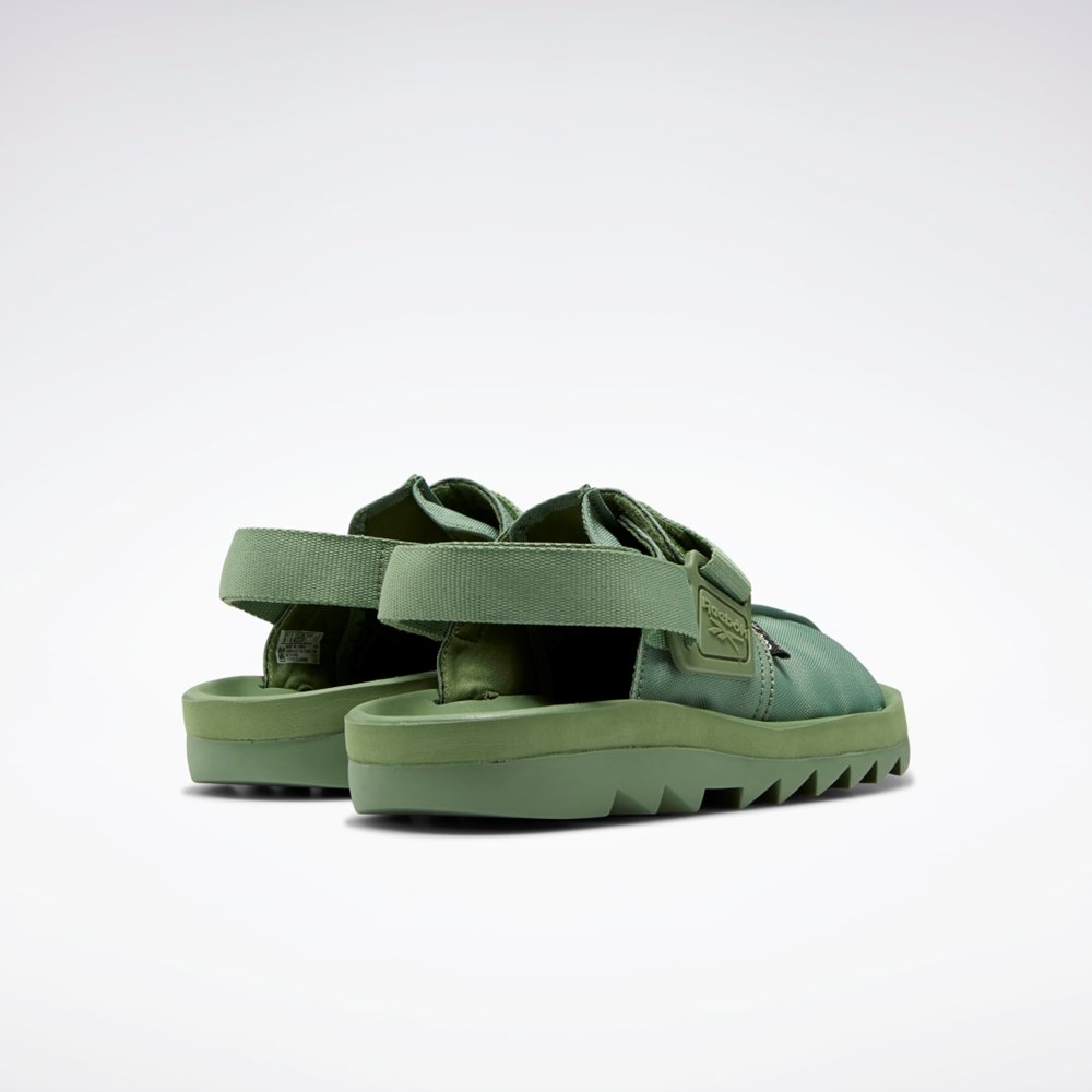 Ashen Green / Ashen Green / Ashen Green Reebok Beatnik Sandals | FY2947