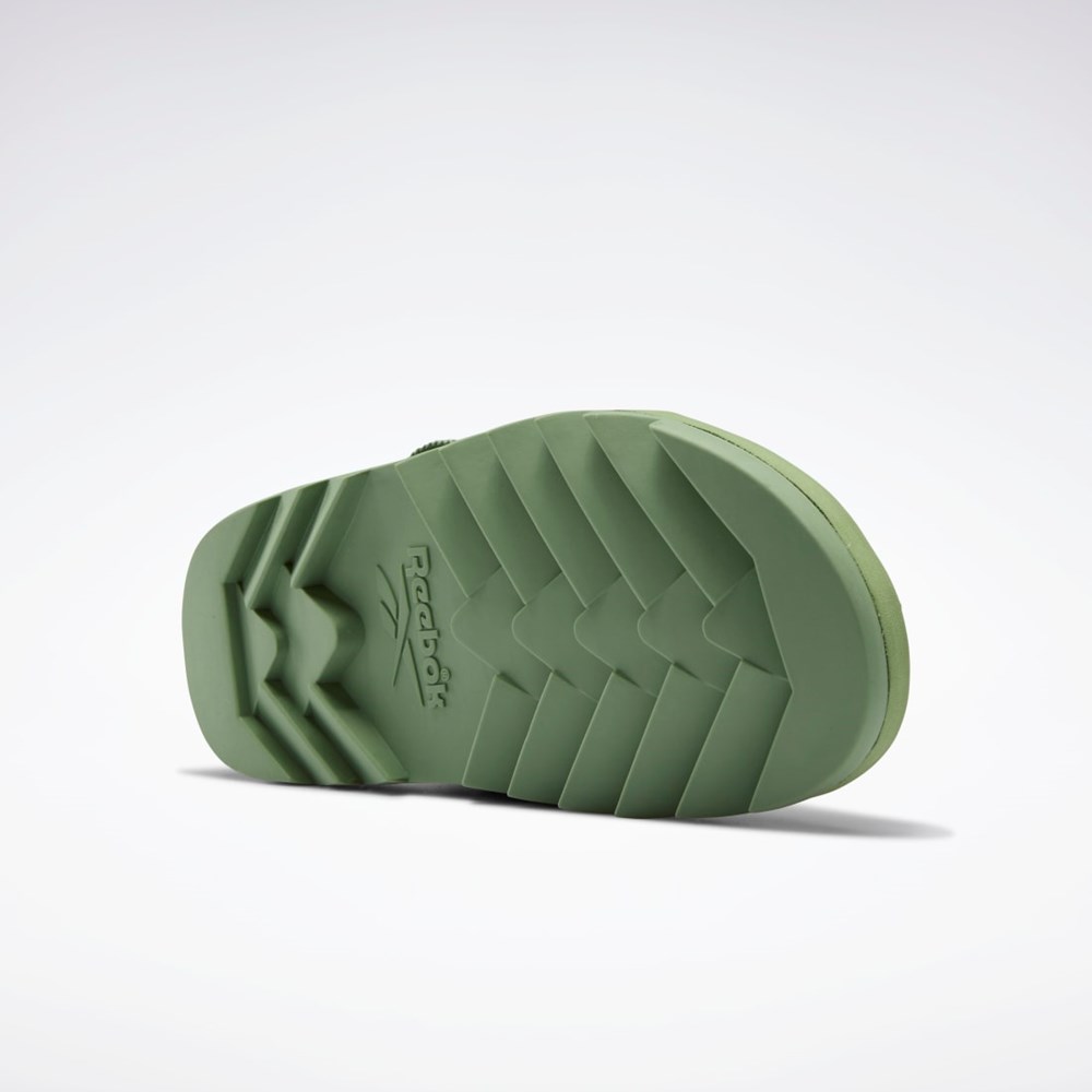 Ashen Green / Ashen Green / Ashen Green Reebok Beatnik Sandals | FY2947