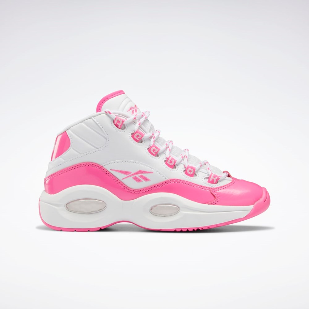 Atomic Pink / Ftwr White / Atomic Pink Reebok Question Mid Shoes - Grade School | GW1511