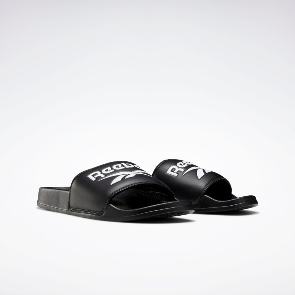 BLACK / White / Black Reebok Reebok Classic Slides | EH0667