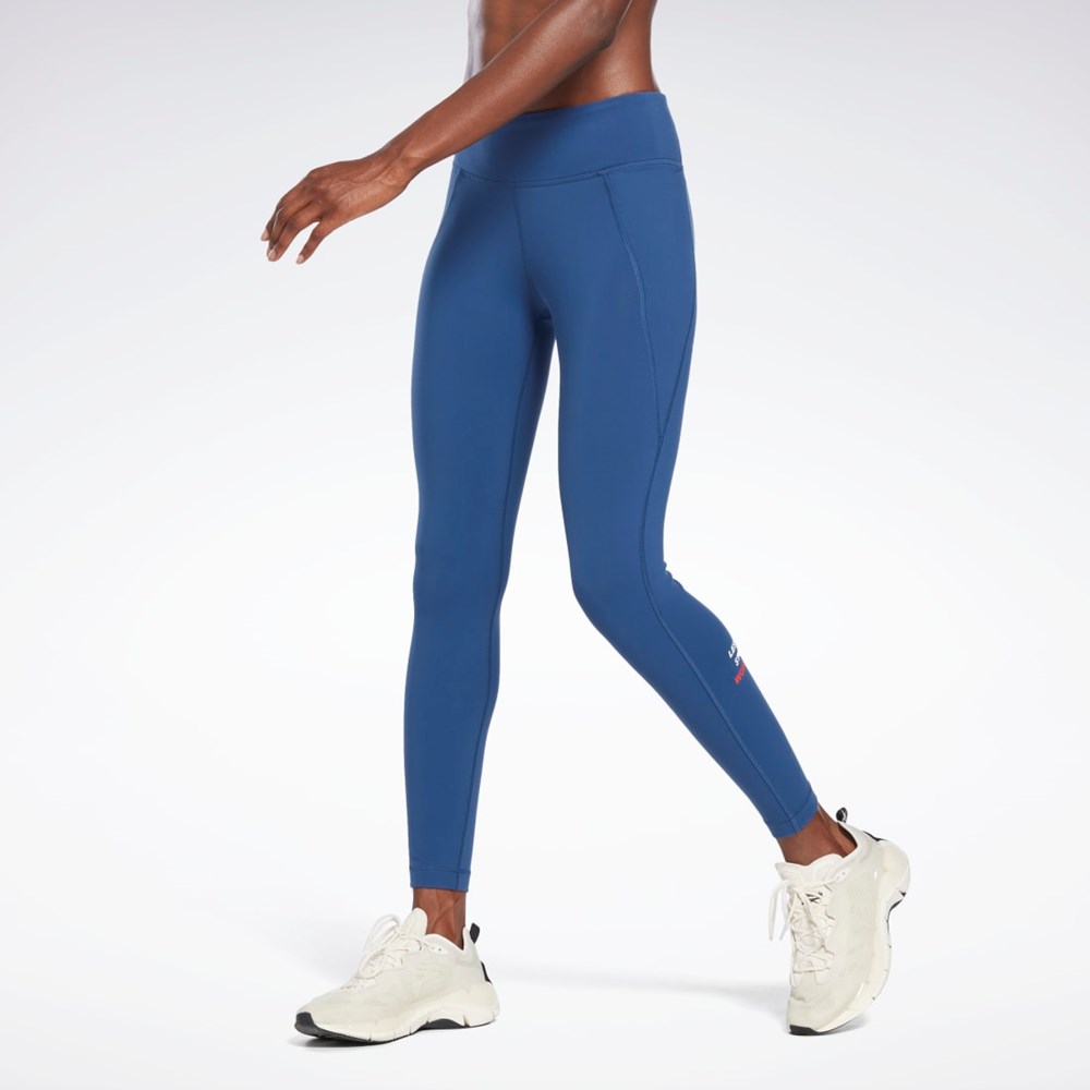 Batik Blue Reebok Les Mills® Lux Tights | HD4141