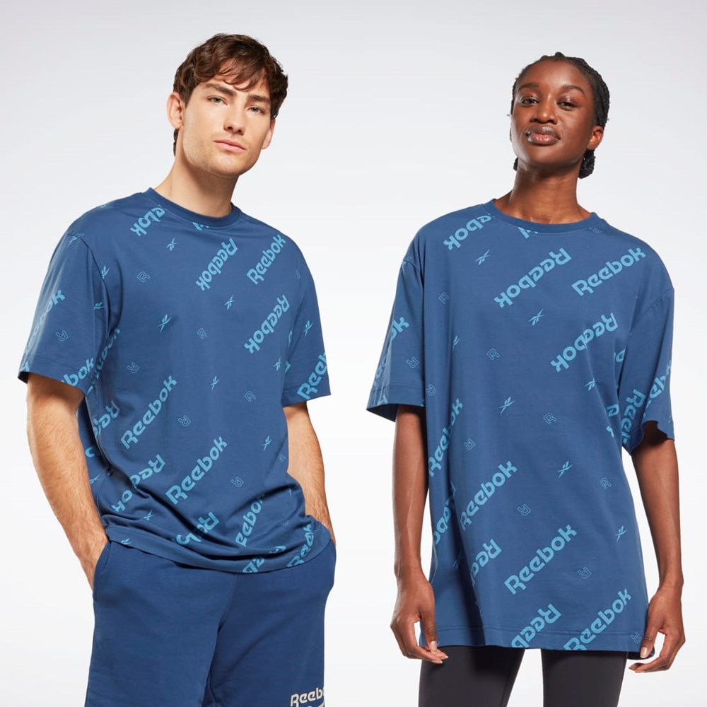 Batik Blue Reebok Reebok Identity T-Shirt | HB2146