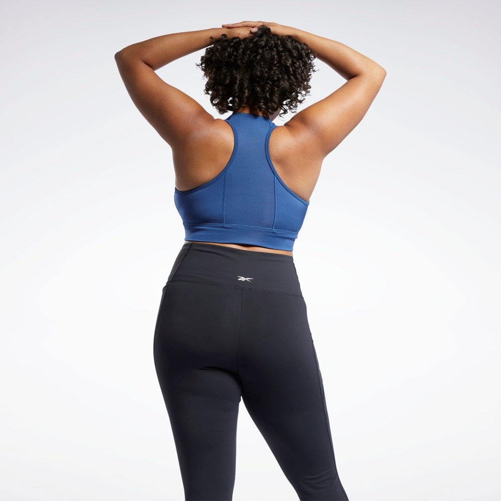 Batik Blue Reebok Running Essentials Sports Bra (Plus Size) | H62500