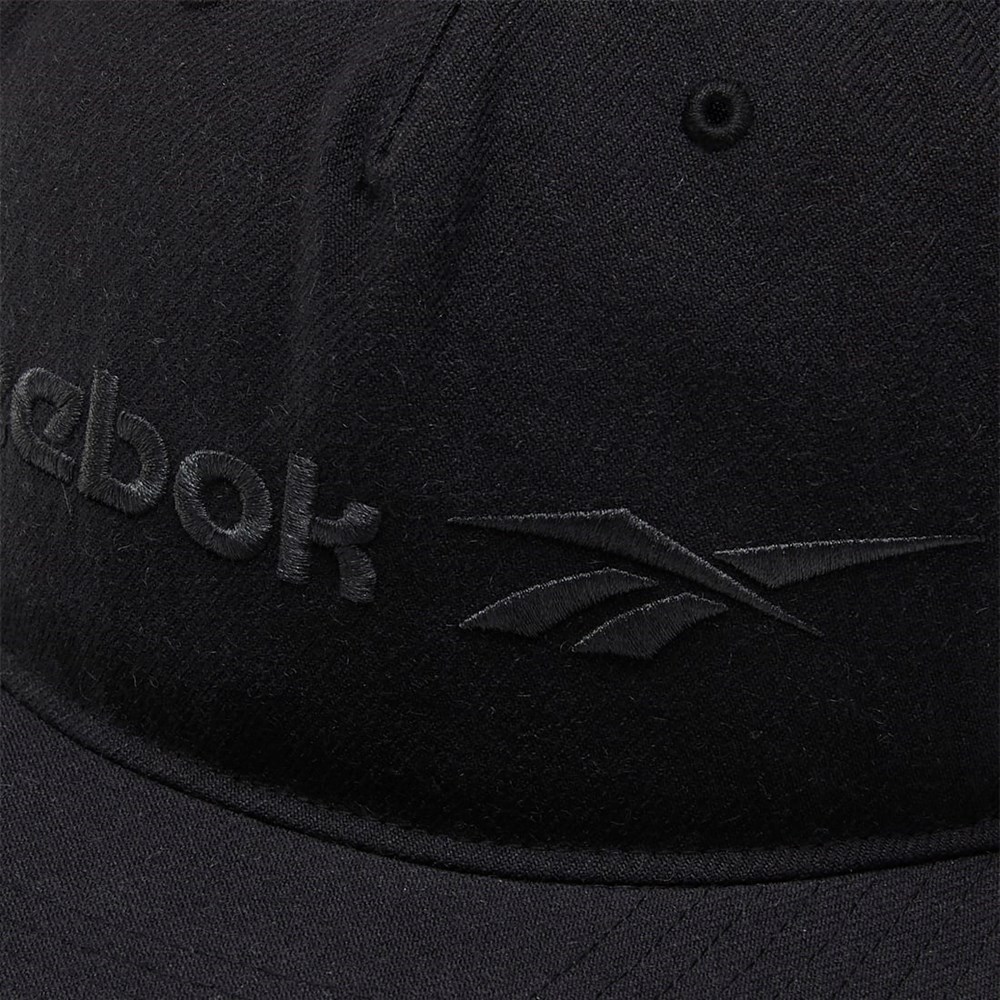 Black / Black / Black Reebok Classics Vector Flat Peak Hat | GP0128