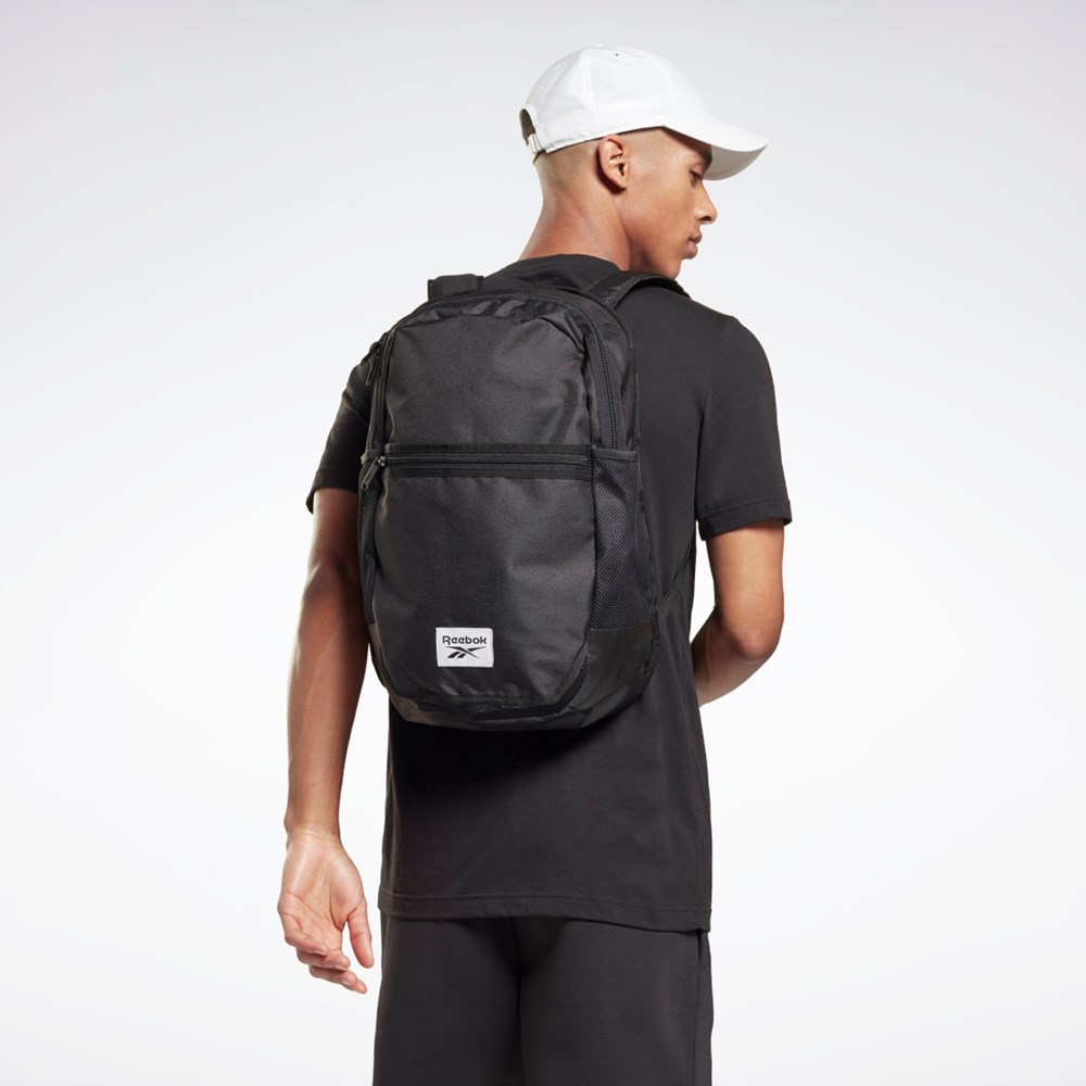 Black / Black Reebok Workout Ready Active Backpack | H11270