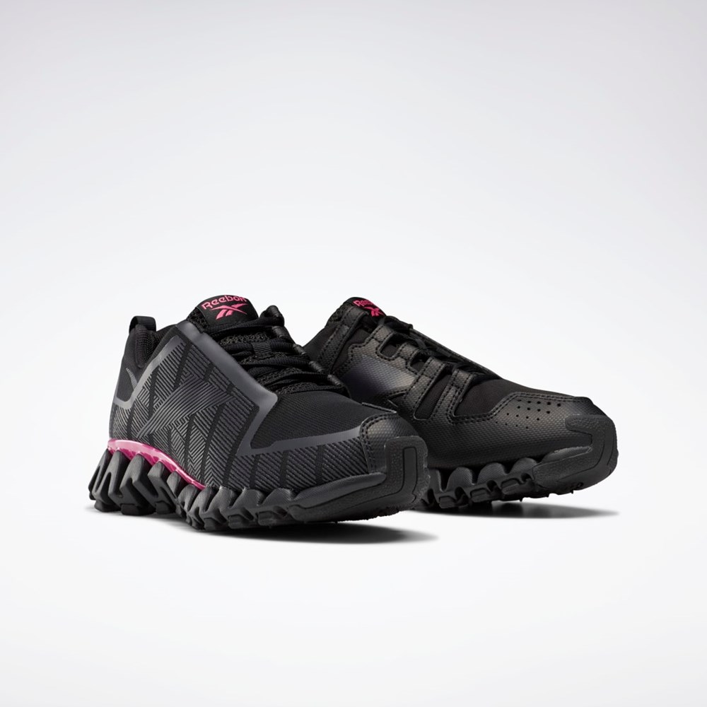 Black / Cold Grey 7 / Pink Reebok ZigWild Trail 6 Shoes | FX1439