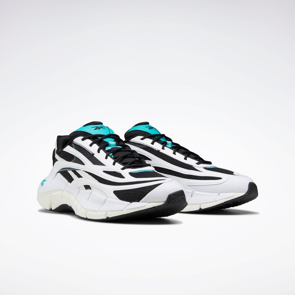 Black / Ftwr White / Classic Teal Reebok Zig Kinetica 2.5 Shoes | GV7002