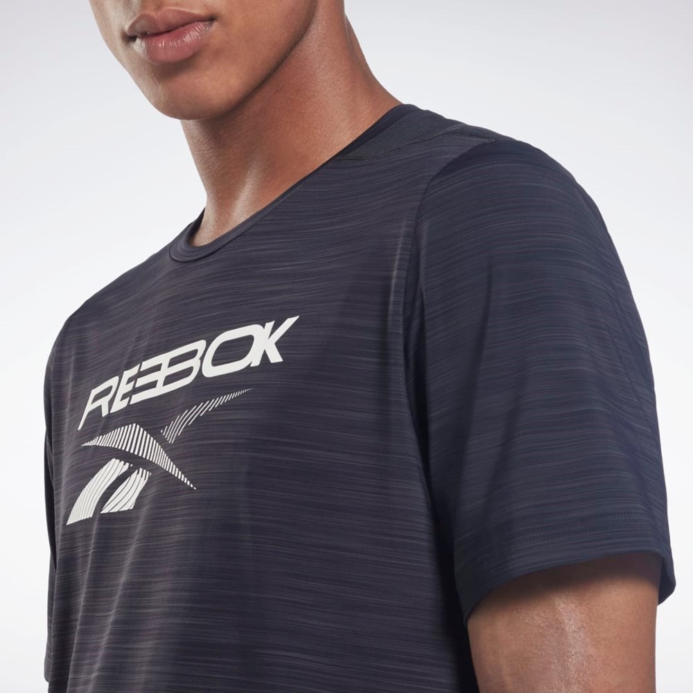 Black Reebok ACTIVCHILL Graphic Move T-Shirt | H46597