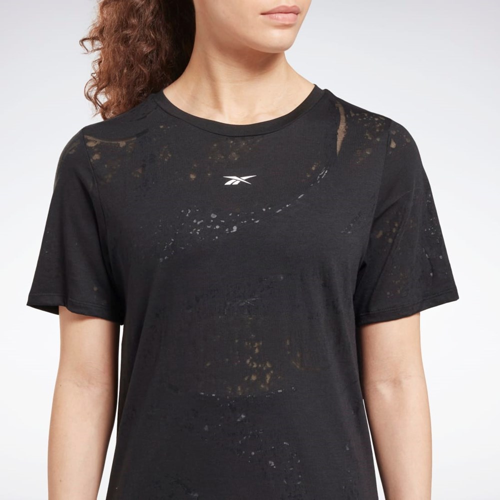 Black Reebok Burnout T-Shirt | HI4057