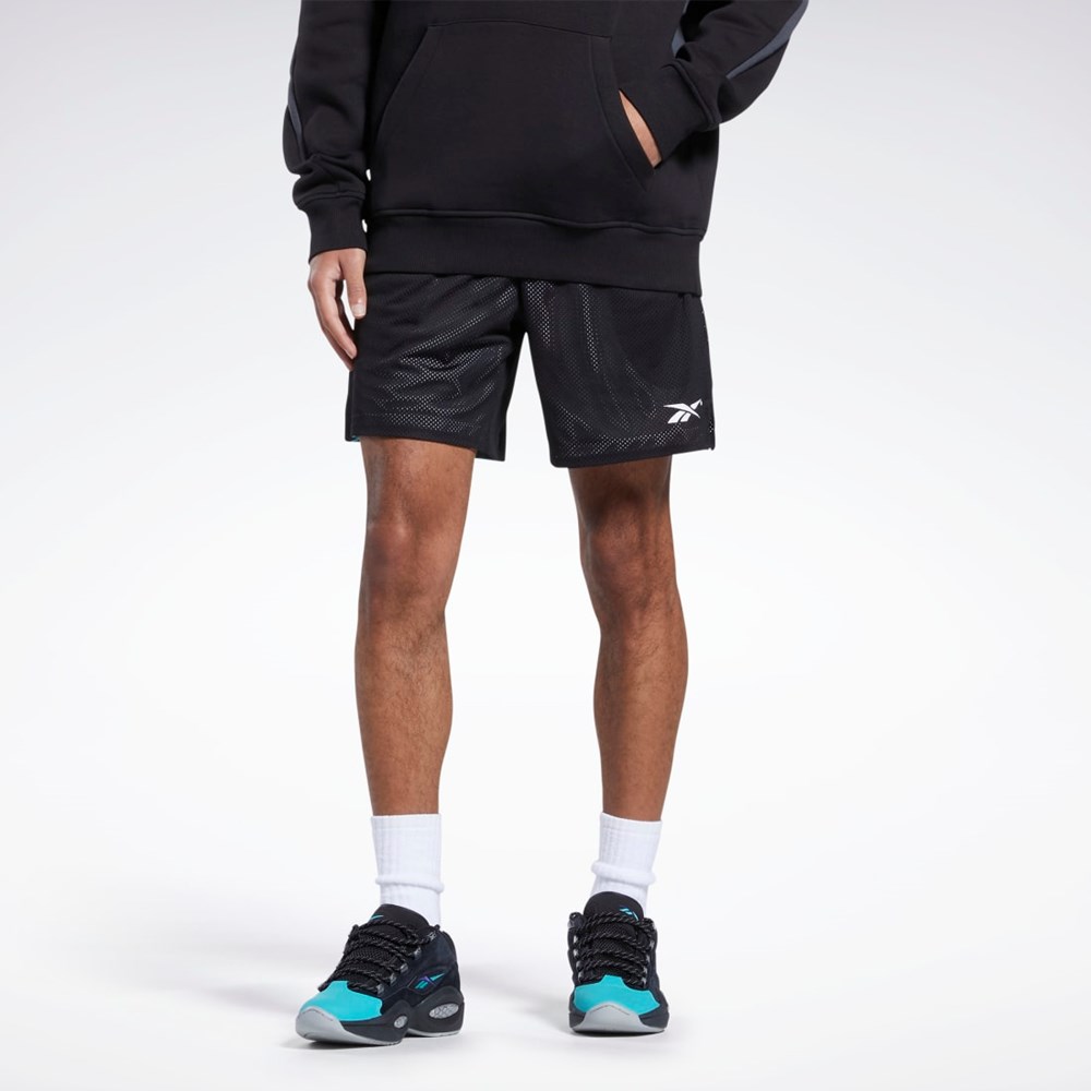 Black Reebok City League Mesh Shorts | HK2983