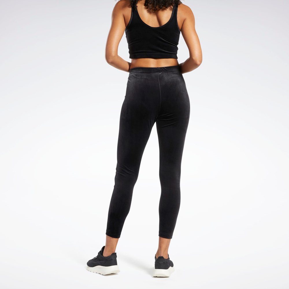 Black Reebok Classics Velour Tights | HH7293