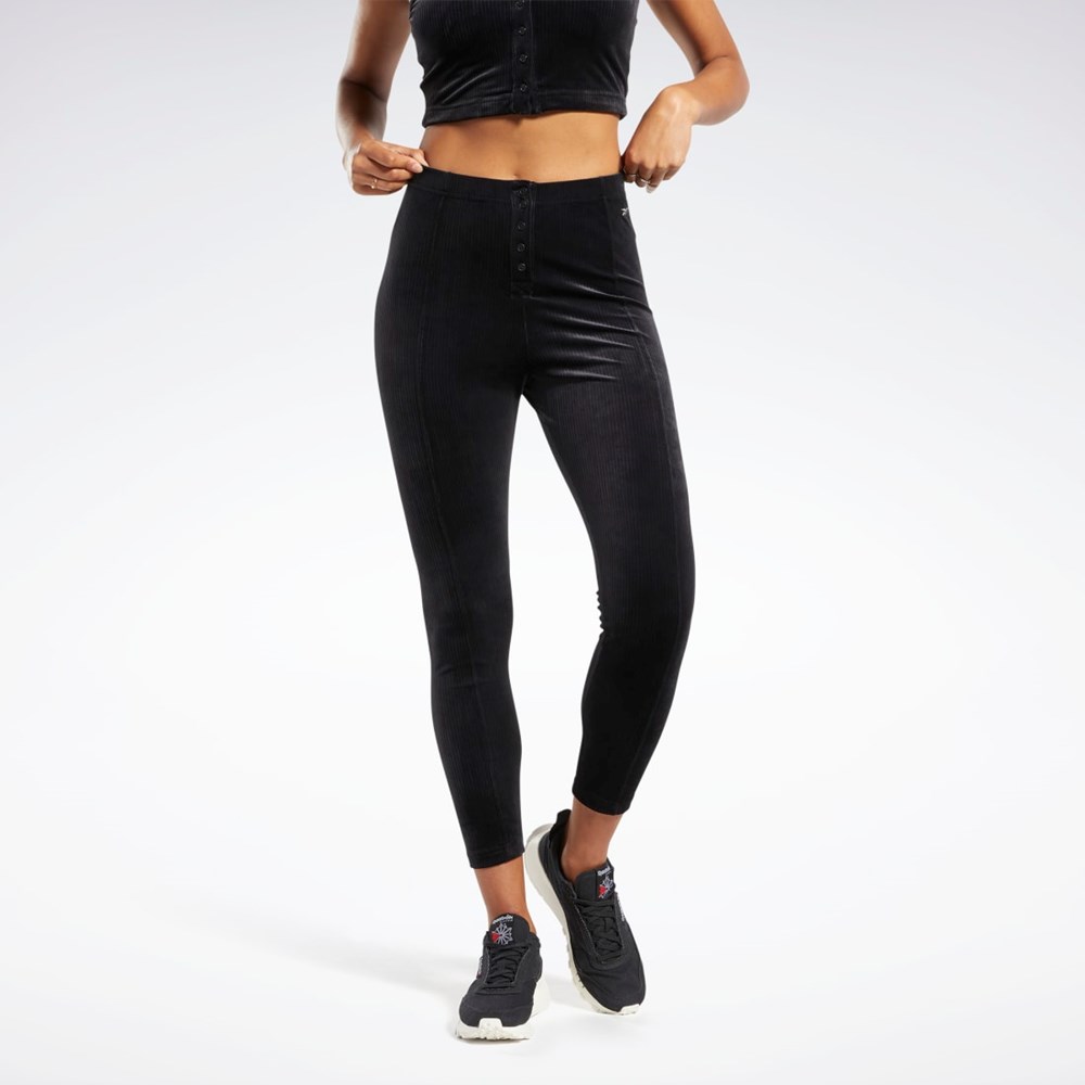 Black Reebok Classics Velour Tights | HH7293