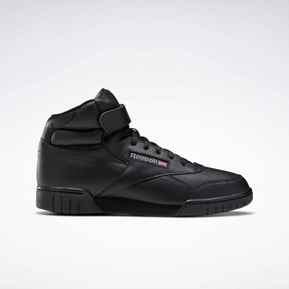 Black Reebok EX-O-FIT Hi Shoes | 3478