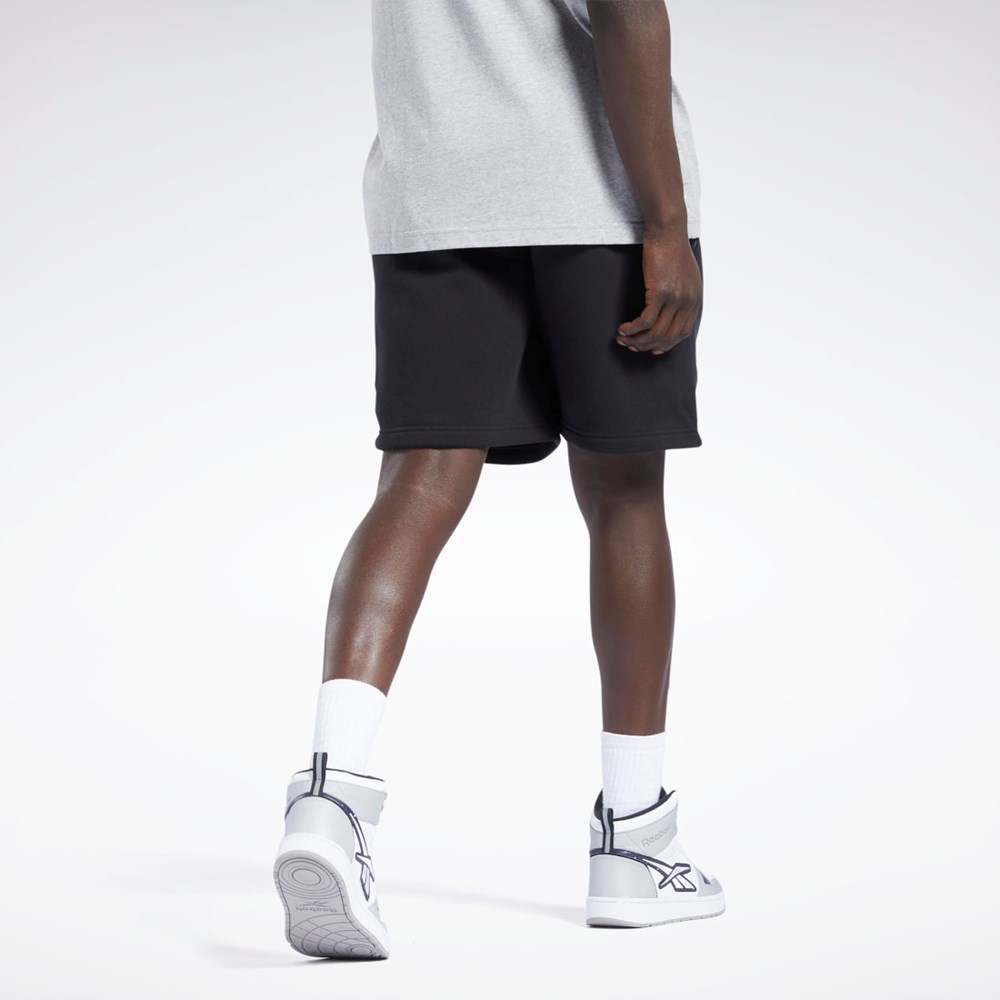 Black Reebok Iverson Basketball Fleece Shorts | HE2208