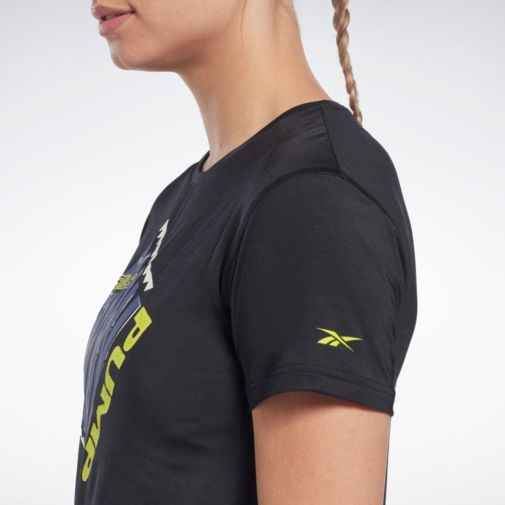 Black Reebok Les Mills® BodyPump® ACTIVCHILL Athletic Tee | HN3754