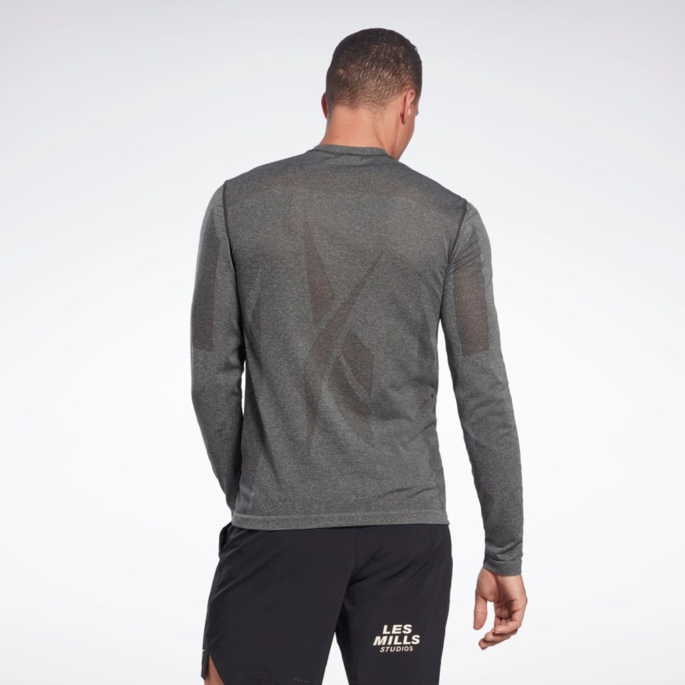 Black Reebok Les Mills® Myoknit Long Sleeve T-Shirt | HD4149