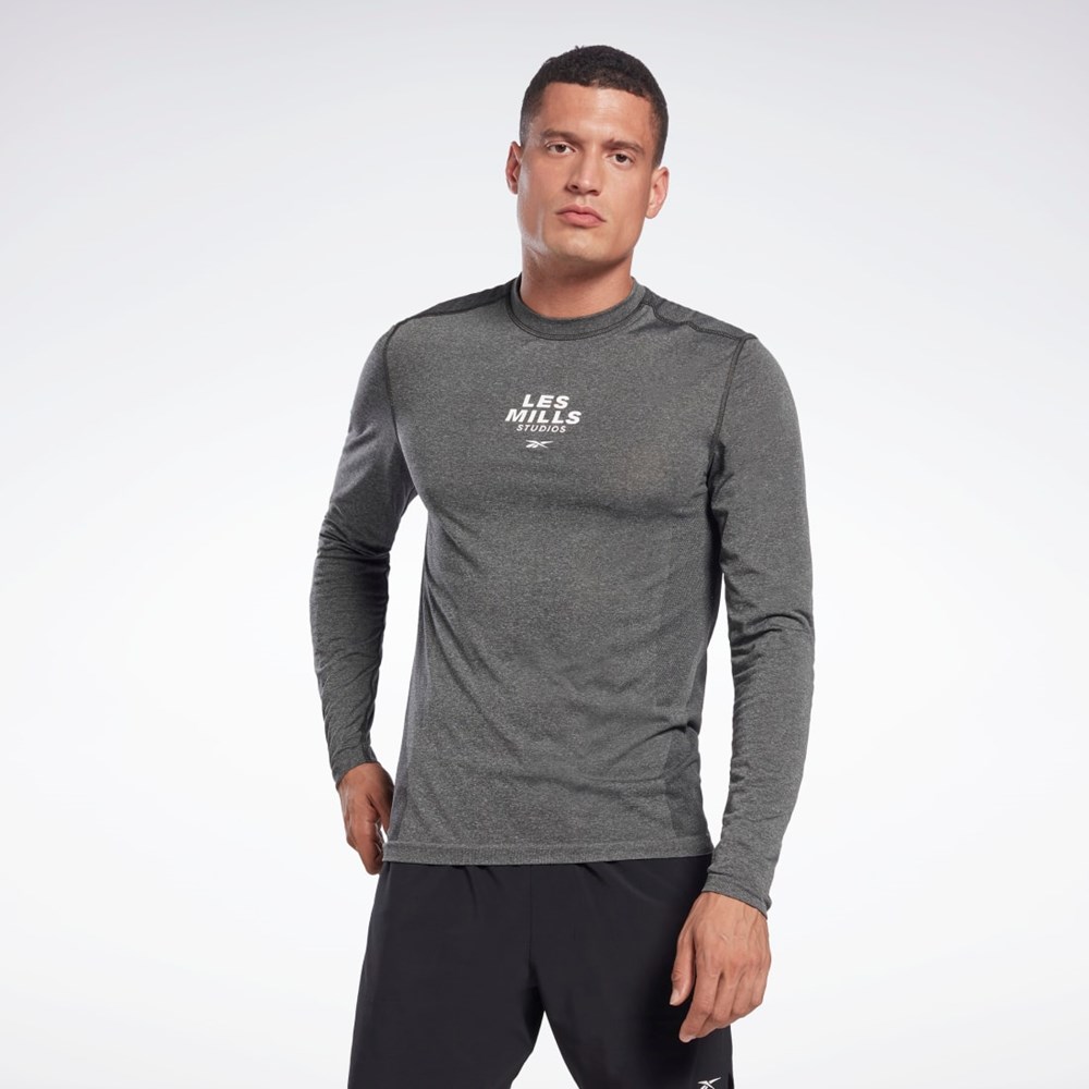 Black Reebok Les Mills® Myoknit Long Sleeve T-Shirt | HD4149