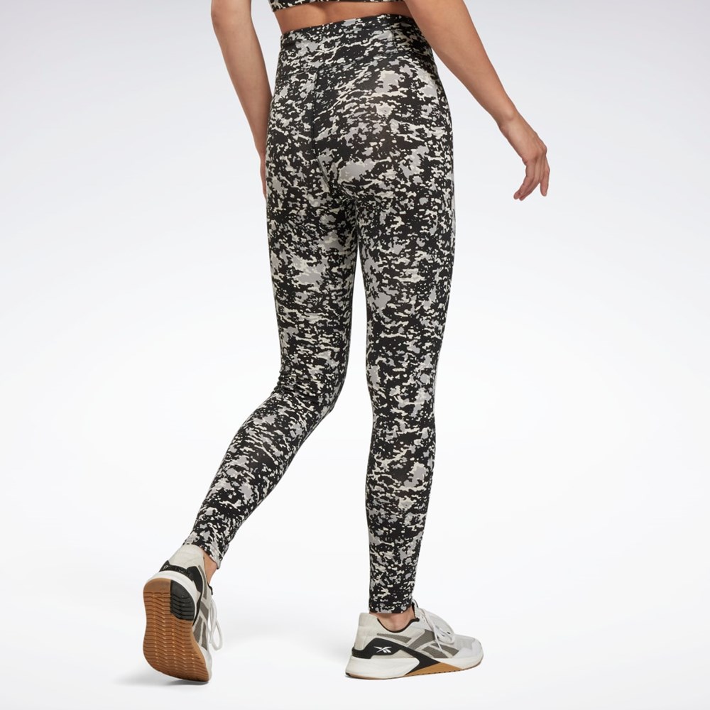 Black Reebok Modern Safari Cotton Leggings | HM1327