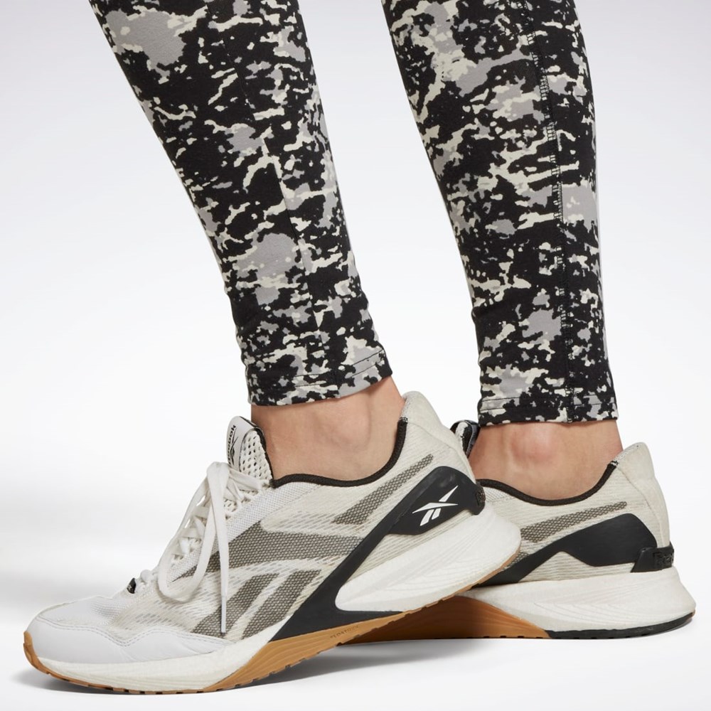 Black Reebok Modern Safari Cotton Leggings | HM1327