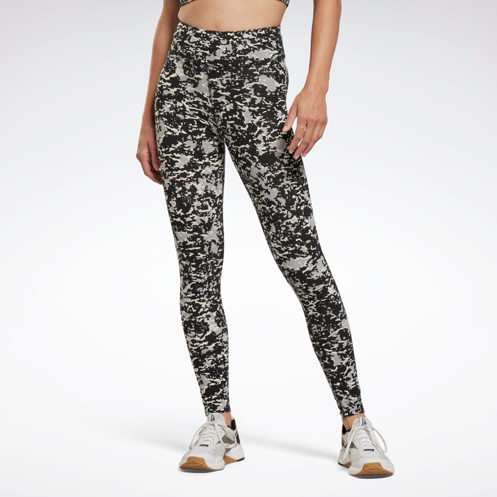 Black Reebok Modern Safari Cotton Leggings | HM1327