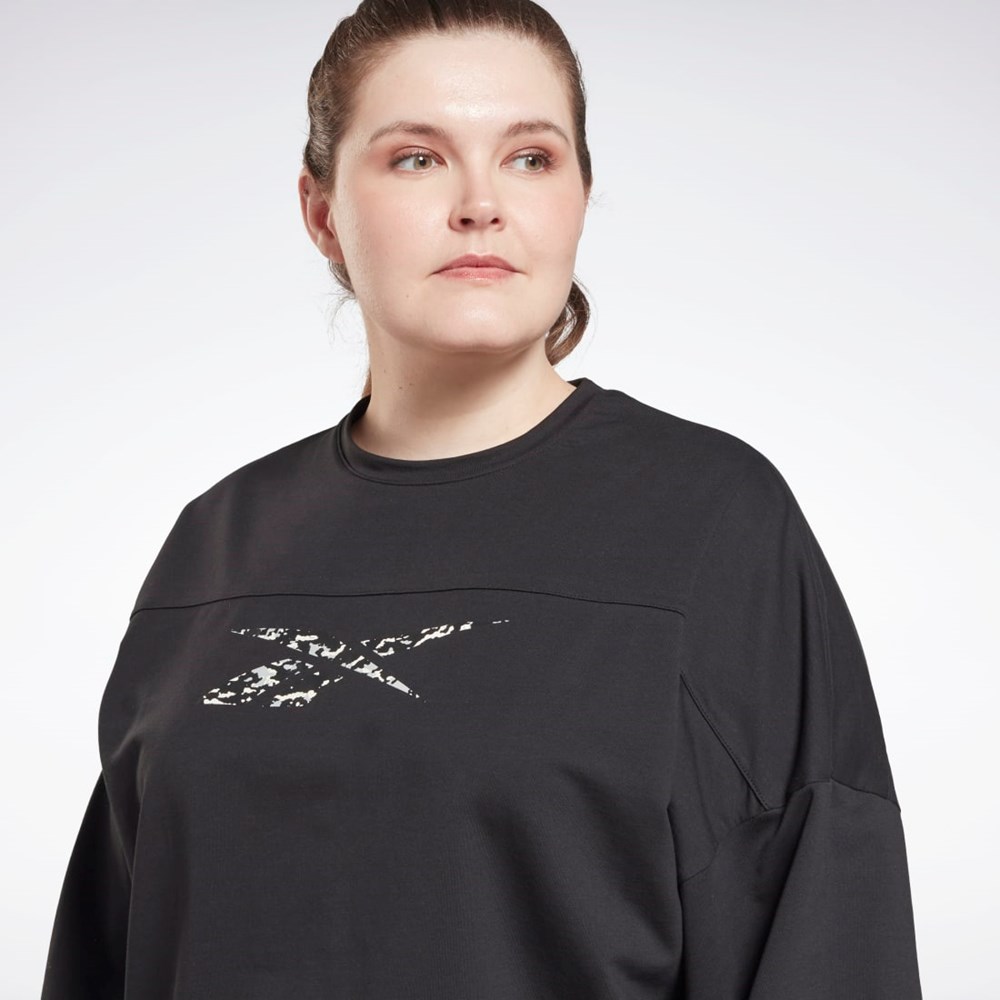 Black Reebok Modern Safari Coverup (Plus Size) | HN4365