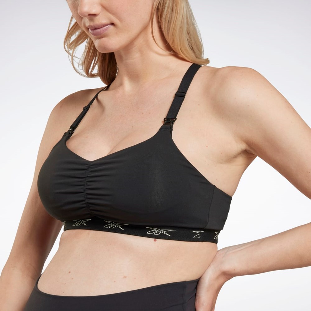 Black Reebok Nursing Sports Bra | HI6216