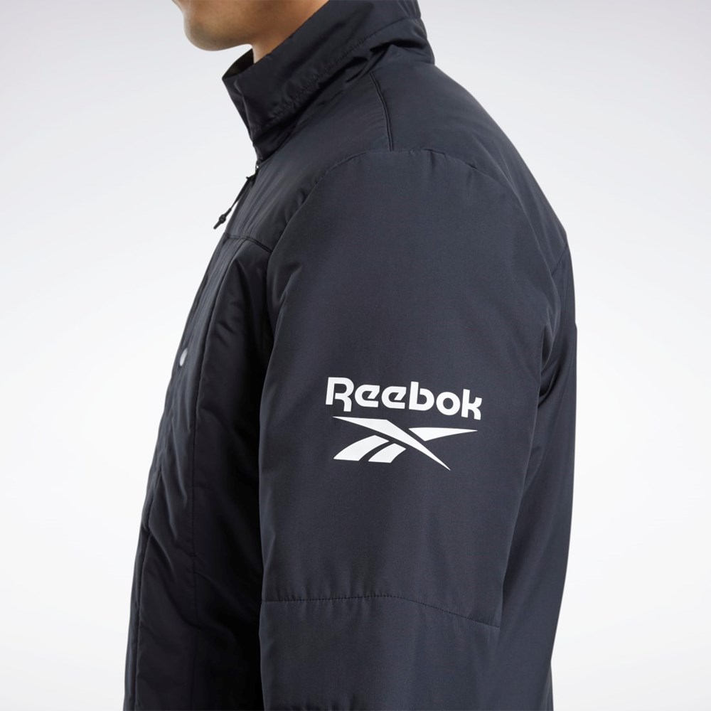 Black Reebok Outerwear Light Padded Jacket | GP4590