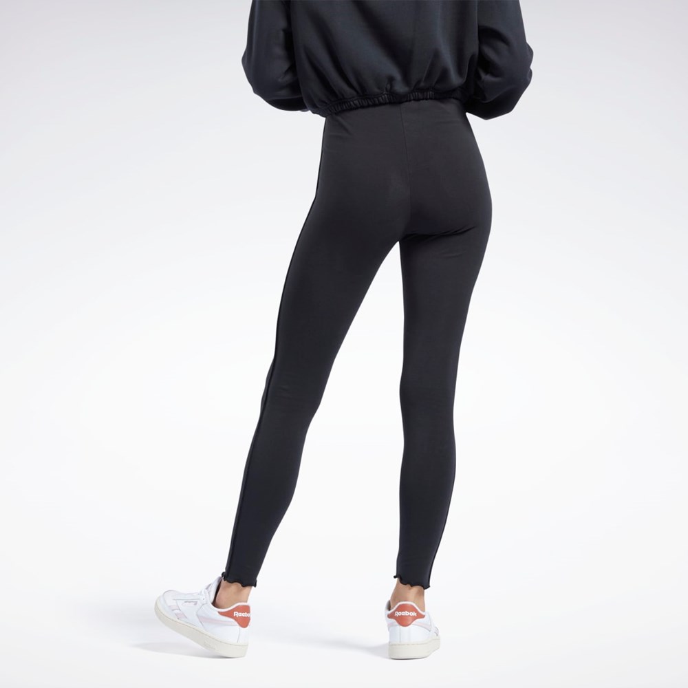 Black Reebok Reebok Classics High-Rise Leggings | H46800