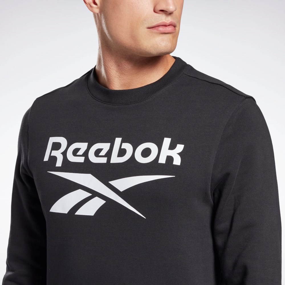 Black Reebok Reebok Identity Big Logo Crew | GL3166