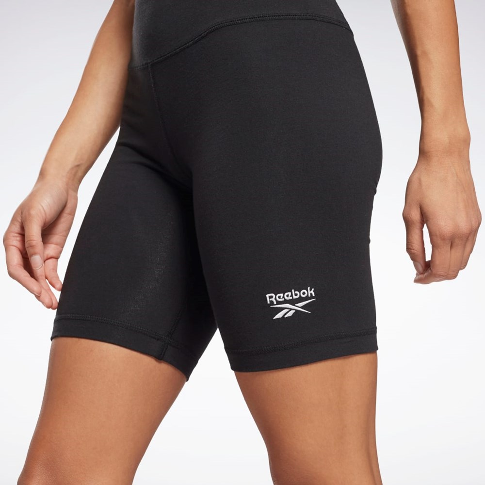 Black Reebok Reebok Identity Fitted Logo Shorts | GL4694