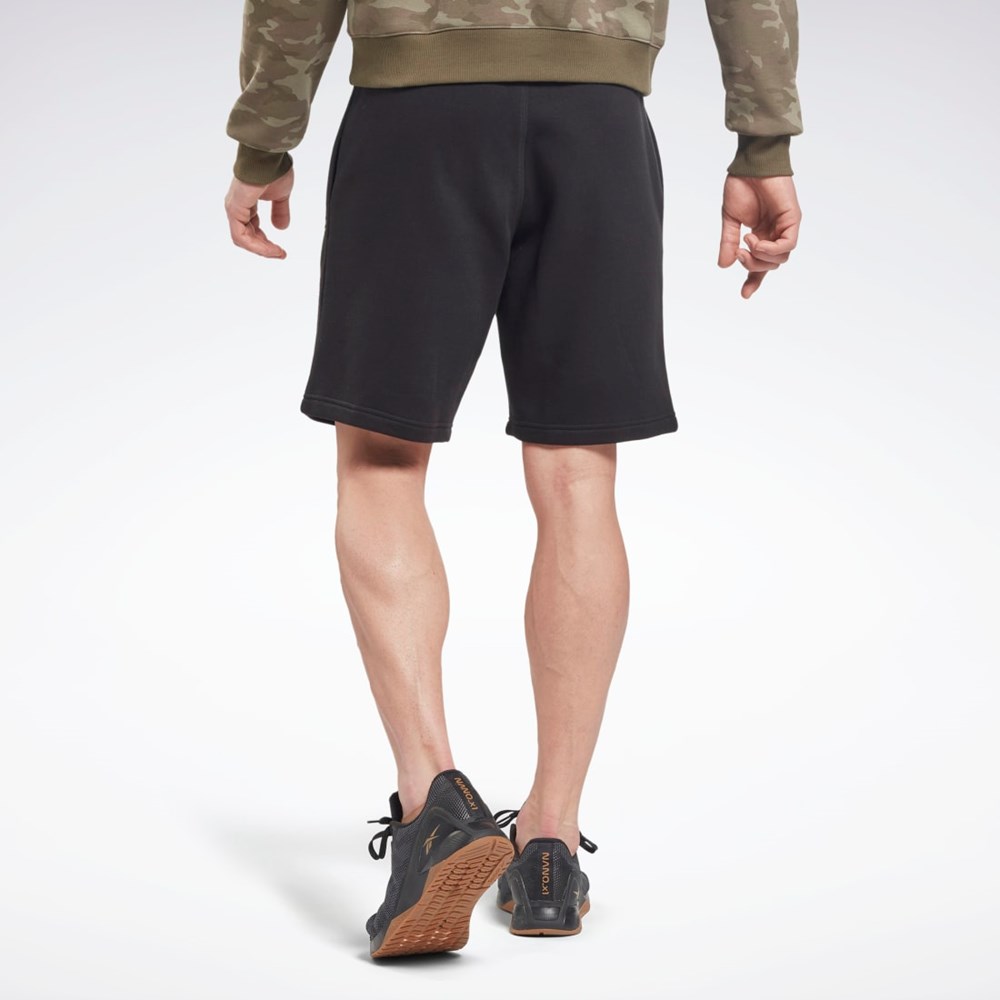 Black Reebok Reebok Identity Fleece Shorts | HG4453