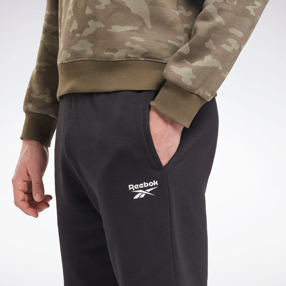 Black Reebok Reebok Identity Fleece Shorts | HG4453