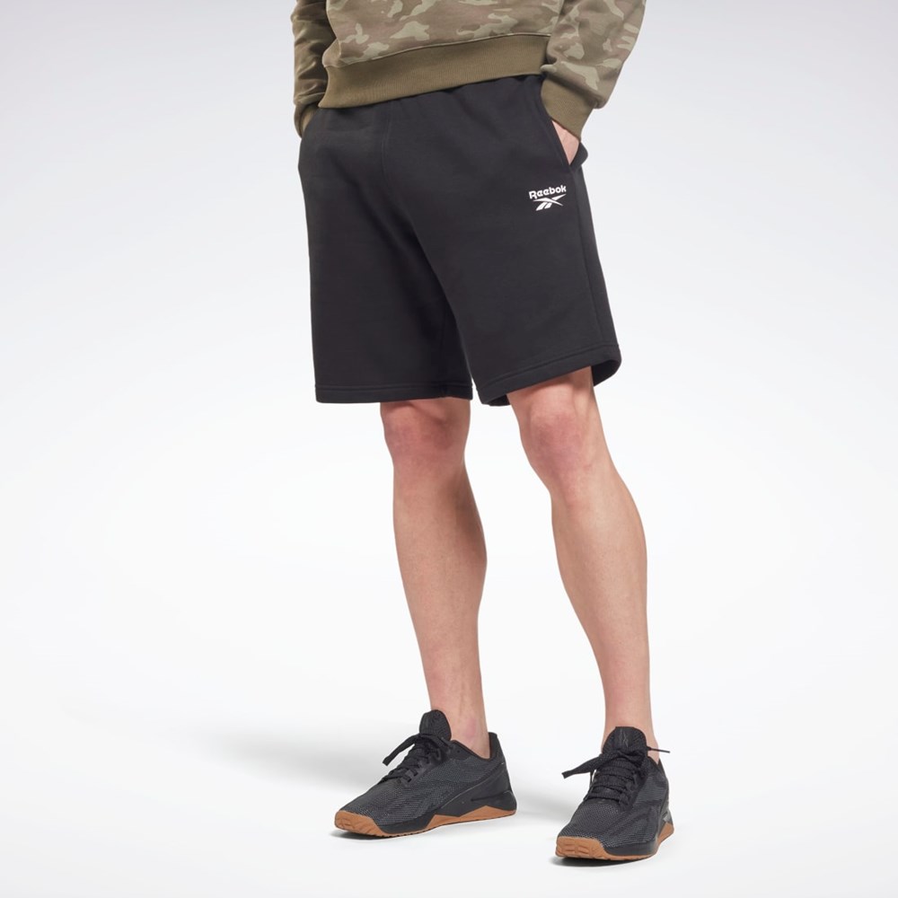 Black Reebok Reebok Identity Fleece Shorts | HG4453