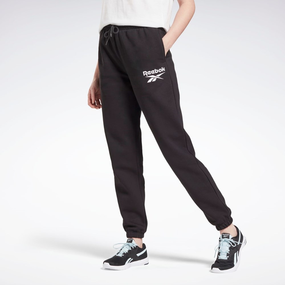 Black Reebok Reebok Identity Logo Fleece Joggers | GR9400