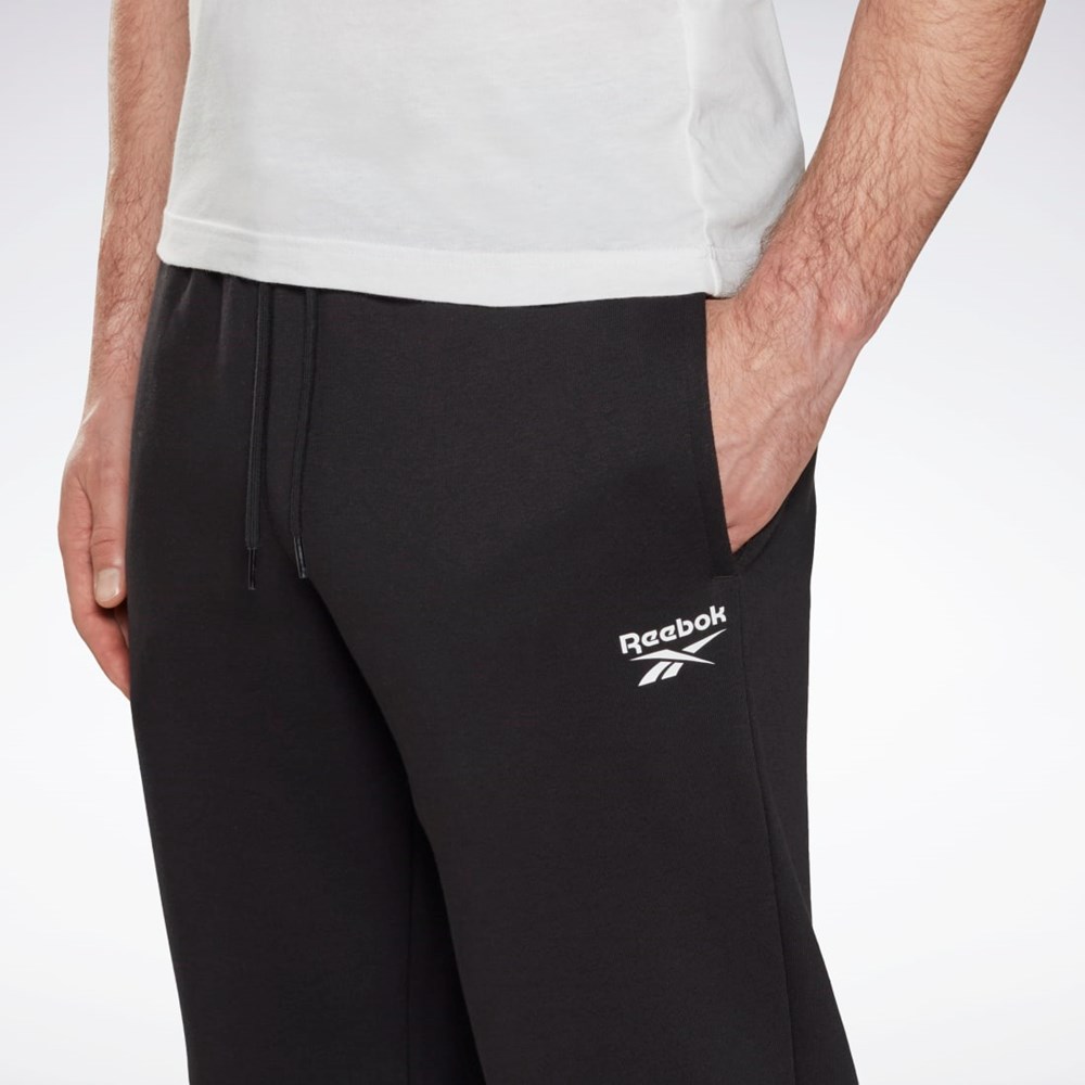 Black Reebok Reebok Identity Open Hem Pants | HH8331