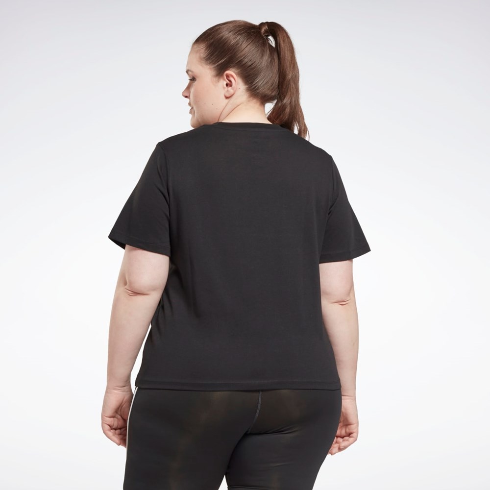 Black Reebok Reebok Identity T-Shirt (Plus Size) | H62527