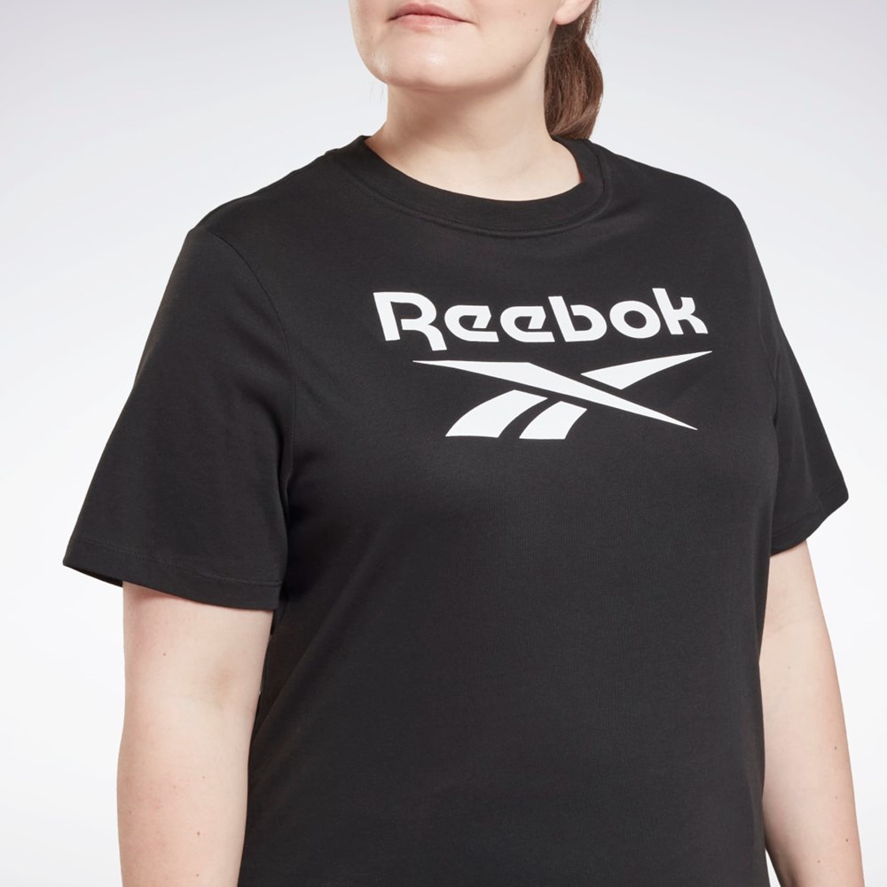 Black Reebok Reebok Identity T-Shirt (Plus Size) | H62527