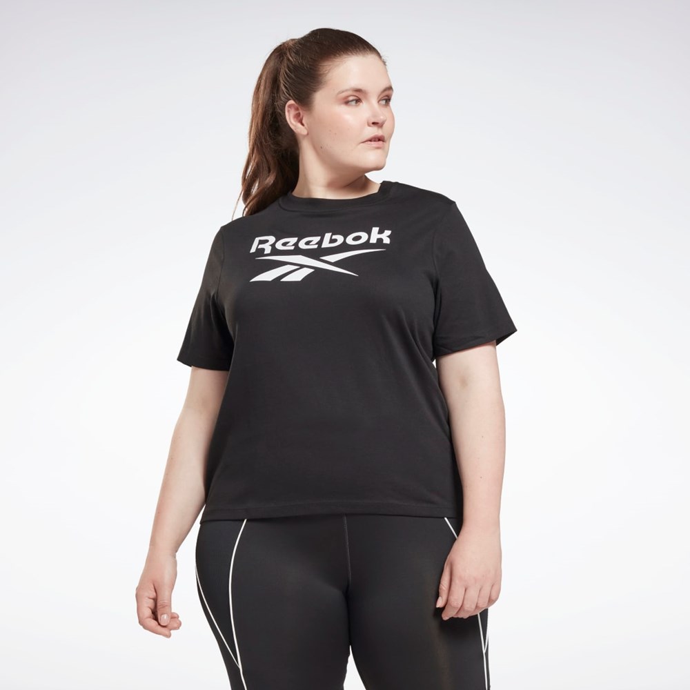 Black Reebok Reebok Identity T-Shirt (Plus Size) | H62527