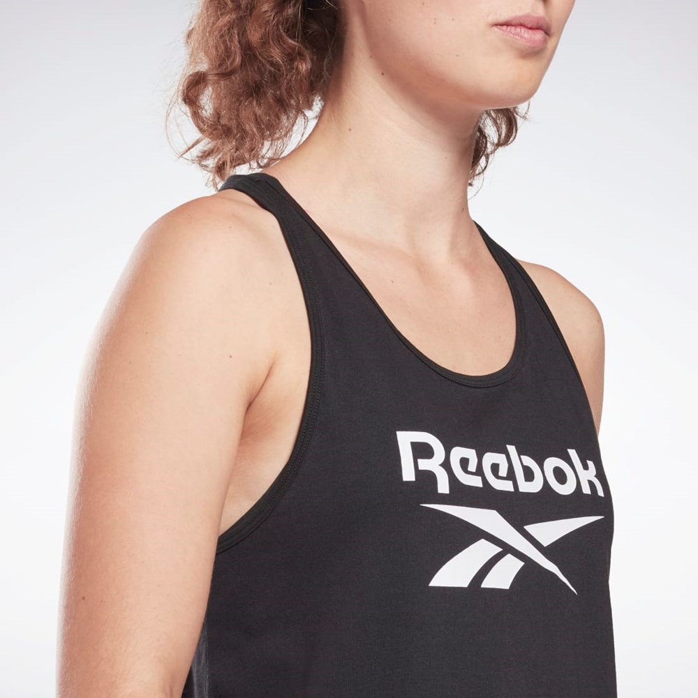 Black Reebok Reebok Identity Tank Top | HB2266