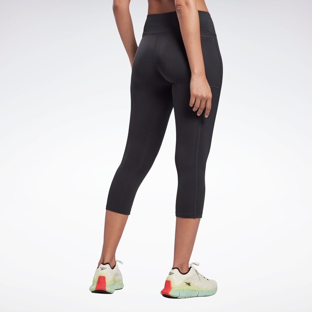 Black Reebok Running Essentials 3/4 Tights | FT1017